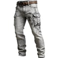 thumbnail image 5 of Travel Pants for Men on Plane Lightweight Stretchy Joggers Pants Slim Fit Dress Pants Tapered Work Cropped Trousers, 5 of 6