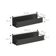 thumbnail image 2 of 2Pack Magnetic Spice Rack for Refrigerator, Spice Rack Organizer, Moveable Magnetic Shelf Fridge Organizer for Kitchen and Oven Organization, Black, 2 of 9