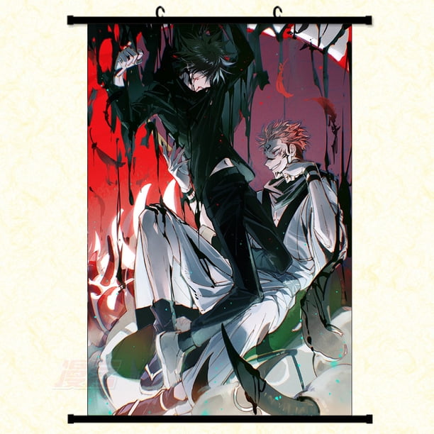 Cuadro mural Jujutsu Kaisen Gojo & Sukuna 40x60 cm