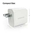 thumbnail image 5 of Liquipel Powertek Pastel Braided 20W Combo Wall Charger - White, 5 of 7