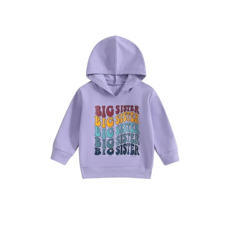 

Meihuid Kids Girl Hoodie Sweatshirt Letter Print Long Sleeve Pullovers