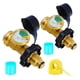 thumbnail image 2 of Adaptador Qcc para tanques de propano, adaptador de manómetro Qcc americano de latón de alta capacidad, adaptador de recarga de propano, 2 uds., 2 of 9