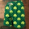thumbnail image 2 of SDNall Men's Elastic Waist Swim Trunks with Funny Print, Quick Dry Beach Shorts for Summer, 2 of 6