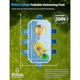thumbnail image 2 of Piscina plegable LOMOTIVE de 101" con estructura metálica y PVC, 2 of 7