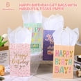 thumbnail image 3 of Bolsas de regalo DjinnGlory Happy Birthday con papel de seda, paquete de 36, 3 of 9