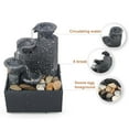 thumbnail image 4 of Inteprter Adorno de fuente de agua de escritorio, artesanía de plástico con carga USB, figurita de habitación para el hogar alimentada por Decoración del hogar, 4 of 5