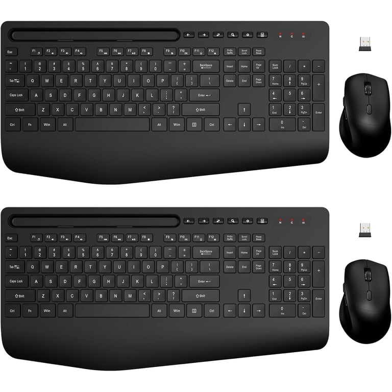 Wagpak Wireless Keyboard & Mouse Combo 2-Pack, 111-Key photo 1