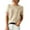 Beige, variant on TANGNADE Women's Round Neck Short Sleeved Loose T Shirt with A Knit, Bottom Loose Fitting Comfy Summer Polyester Top Black XXL