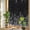 Black, variant on Black Botanical Privacy Window Film, Decorative Stained Glass Window Film, Dragonfly Flower Leaf Retro Style Resuable Rainbow Static Cling for Home Bathroom Living Room Glass Door 17.7"x39.3"