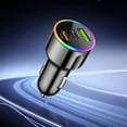 thumbnail image 6 of Disco*unt！Fast Car Charger with Multiple Ports, 12V 24V Vehicle Mounted, Compact Design, Simultaneous Charging for GPS Phone Tablet, LED Indicator, Overcurrent Protection, 6 of 6