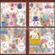 thumbnail image 2 of 182 pegatinas decorativas de Pascua, 9 hojas, conejos, pollo, mariposa, zanahoria, flor, huevo de Pascua, pegatinas de cristal para el día de Pascua TUNC Sencillez, 2 of 5