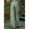 thumbnail image 3 of DOKOTOO Barrel Pants Women Casual Drawstring Wide Leg Palazzo Pants Elastic Waisted Linen Pants Trousers with Pockets, 3 of 10