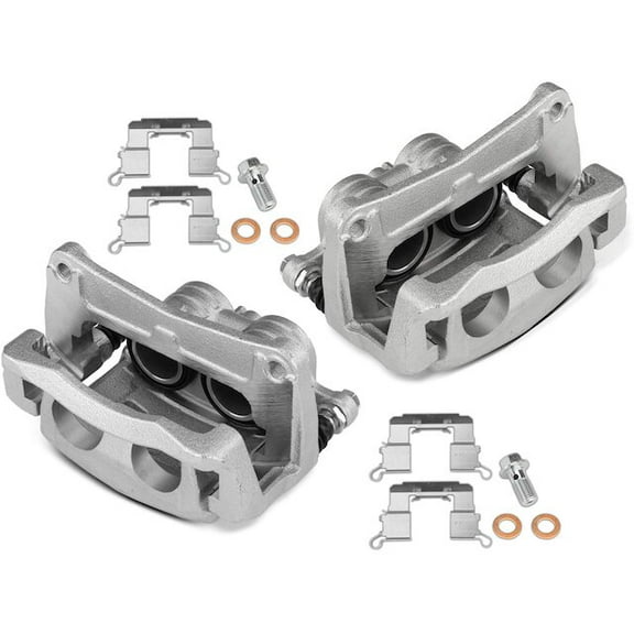 Front Brake Caliper Set 2 - Compatible with 2017 - 2018 Subaru Impreza Sport 2.0L H4