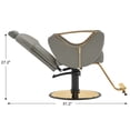 thumbnail image 6 of BarberPub Reclining Barber Chair with Adjustable Headrest, Hydraulic Pump Salon Hair Chair, 6 of 9