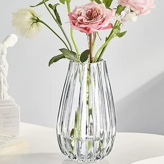 10 inch Flower Vases,Bouquet Vase,Large Vase Glass for Centerpiece Table Home Indoor Desk Decor,Modern Boho Style,for Wedding House Gift