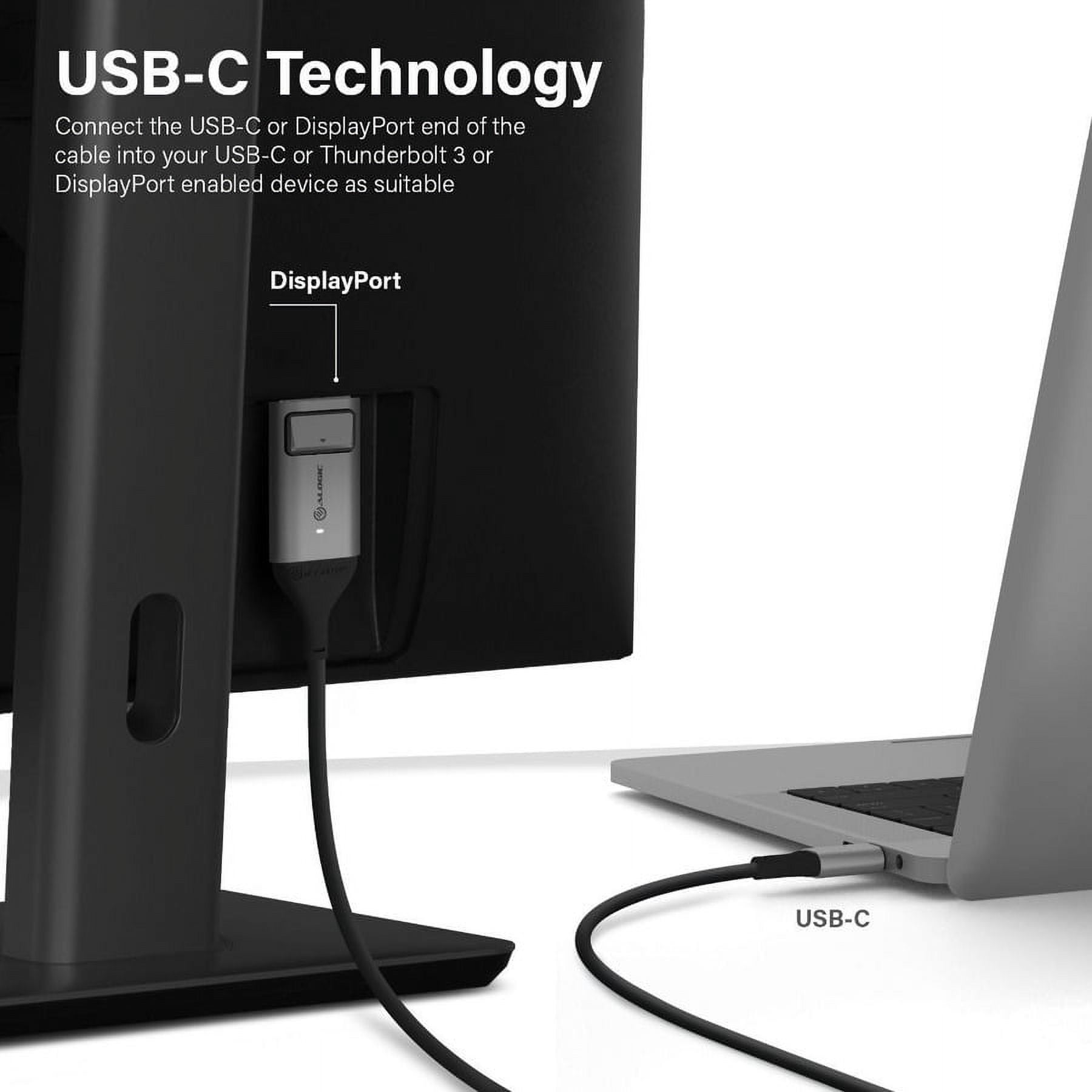 ALOGIC Ultra - DisplayPort cable - USB-C (M) to DisplayPort (M) - 6.6 ft - 4K support - space gray
