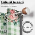 thumbnail image 2 of Outdoor Curtains for Patio Waterproof, Eucalyptus Trucks Outdoor Privacy Panels Grommet, Spring Farmhouse Floral Sage Green Plaid Blackout Outside Curtains for Porch/Cabana 54"x95", 2 Panels, 2 of 8