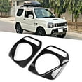 thumbnail image 4 of Trim 2Pcs Exterior Headlight Frame Bezels Front Lamp Cover Trim Fit For  Jimny 2007-2015, 4 of 8