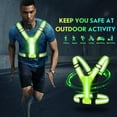 LED Reflective Running Vest Gear,Light Up Vest Runners Night Walking
