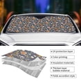 thumbnail image 5 of Disketp Windshield Sun Shade, Car Sun Shade For Front Window Wildflowers Sunshades Sun Visor Protector Blocks Uv Rays Foldable, 5 of 9