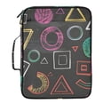 thumbnail image 2 of Haosy Accordion File Organizer Zipper Binder 500 Sheet 6-Tab Expanding File Folder Multi-Pocket 1.2 Inch 3 Ring Chalk Paint Graphs, 2 of 7