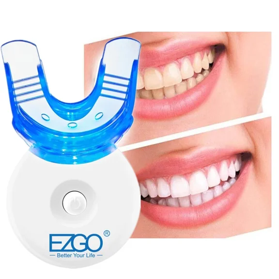 EZGO 5-LED Teeth Whitening  Accelerator Light with  Silicone Teeth Whitening Tray,  Works with Tooth Whitening Gel or Teeth Whitening Strips