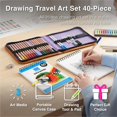 thumbnail image 2 of Set de arte portátil para dibujo COLOUR BLOCK de 40 piezas con estuche, 2 of 9