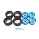 thumbnail image 4 of Adaptadores de rueda de bujes hexagonales de aluminio de 4 piezas de 12 mm, llanta de pestillo de metal para juguetes WL, 4 of 9