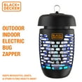 BLACK+DECKER Bug and Fly Zapper, Mosquito Attractant Killer and Fly