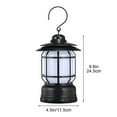 thumbnail image 2 of High Power Camping Lamp, USB Rechargeable Flashlight with 400 Lumen White and Flame Light, Detachable Battery, Waterproof IPX5, Outdoor Night Camping Military Grade, Multi-Purpose Lamp, 2 of 4