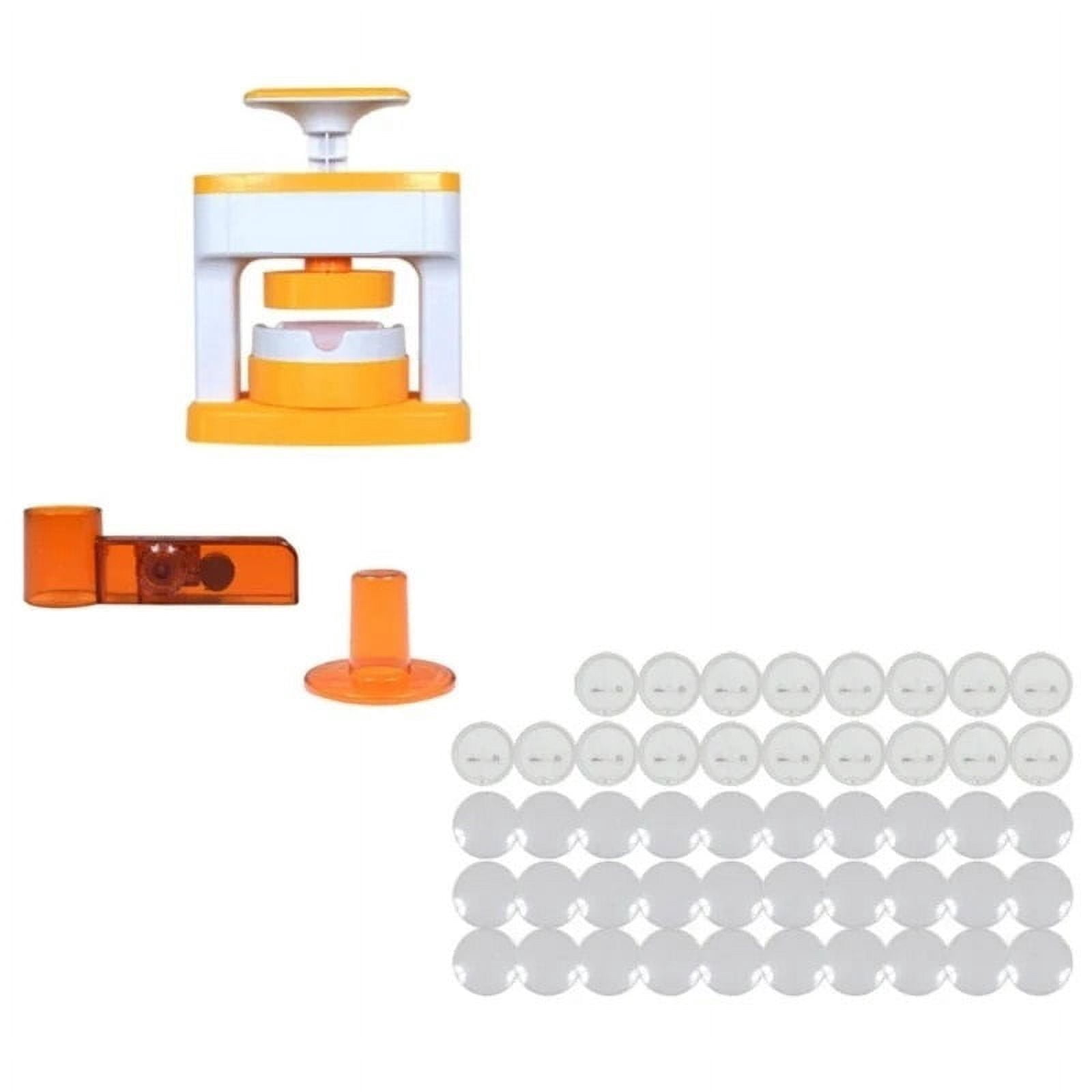 Badge Maker Machine DIY Pin Button Press Machine with 48Pcs Button Parts & Pictures & Circle Cutter ,Beginner-Friendly