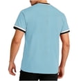 thumbnail image 4 of Antinious Men Sport Outdoors Print Short Sleeve V-Neck Summer Pullover Casual Blouse, 4 of 5