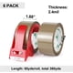thumbnail image 2 of Cinta de embalaje BOMEI PACK, color marrón, 48 mm x 55 m, con dispensador, 6 rollos, 2 of 6