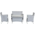 thumbnail image 5 of Safavieh Figueroa Outdoor Contemporary 4 Piece Set with Cushion, 5 of 15