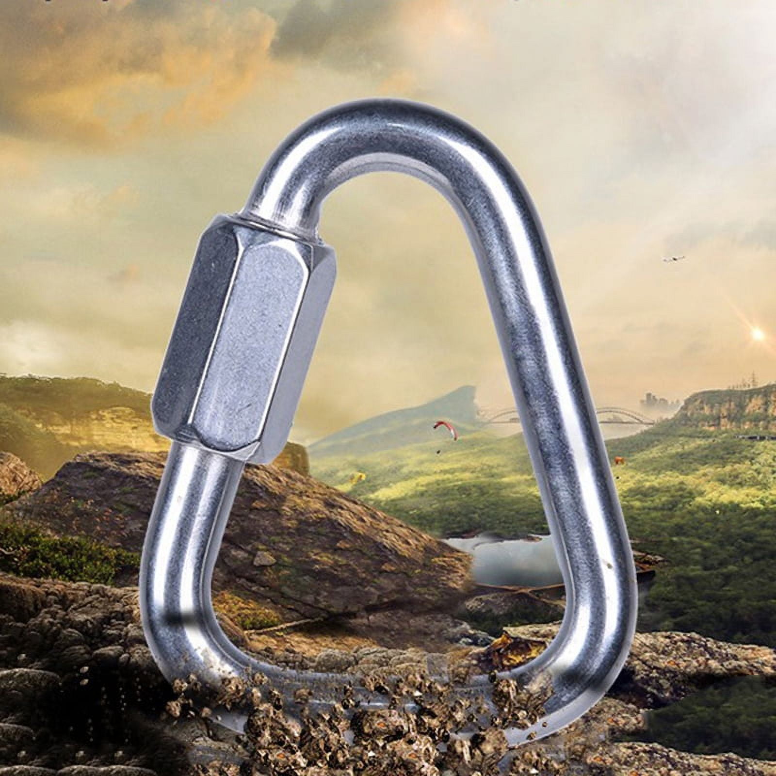 Mousqueton à Vis Acier Inox AISI 316 - Charge De Rupture