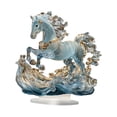 thumbnail image 3 of Adorno de caballo acrílico 2D con base, letrero de mesa plano creativo, decoración del Año del Caballo Estilo G, 3 of 6