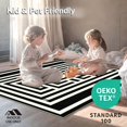 thumbnail image 4 of ODIKA 5'x7' Machine Washable Non-Slip Area Rug, Elegant Geometric Patterned Accent High Traffic Rug, White, 6137, 4 of 7