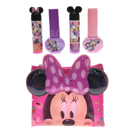 TownleyGirl Townley Disney Minnie Mouse Bowtique Cosmetics Set (5pc Set) Novelty Character Kids Makeup