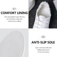 thumbnail image 3 of Canvas Fashion Sneakers Low Top Shoes with Soft Insole for Men, 3 of 5