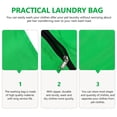 thumbnail image 6 of Raindrops Small Pet Laundry Bag - Prevents Hair Blockage in Washing Machine (Green), 6 of 7