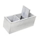 thumbnail image 2 of Organizador de escritorio de madera con soporte para control remoto y portalápices para mesilla de noche. Blanco, 2 of 9