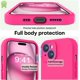 thumbnail image 3 of Silicona Suave, Protección Completa de la Cámara, 8 Ft a Prueba de Caídas, Forro Suave - para iPhone 15, Rosa Intenso, 3 of 7