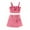 Hot Pink-06, variant on Ugoldhm 2 Piece Girls Outfits Strappy Top and Skirt Set Cute Fashion Clothing Size 1-8