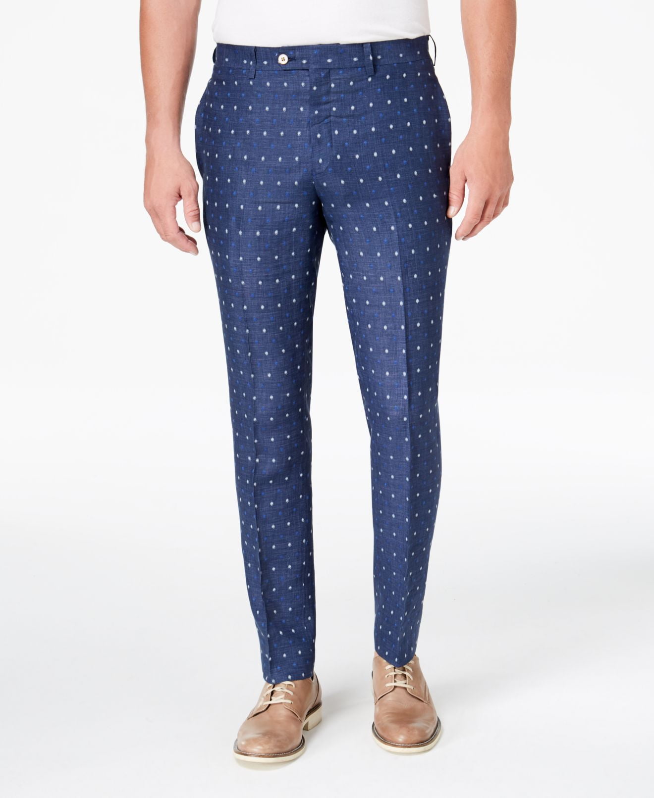 polka dot high waisted pants