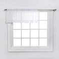 thumbnail image 2 of Stylemaster Elegance Sheer Voile Straight Valance, 60"" x 14"", White, 2 of 2