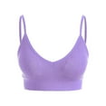 thumbnail image 4 of Prolriy Sport Bras for Women, Women's Solid Color Back Sports Bra Absorbing Gathering Sports Bra Womens Bras Purple XS, 4 of 4