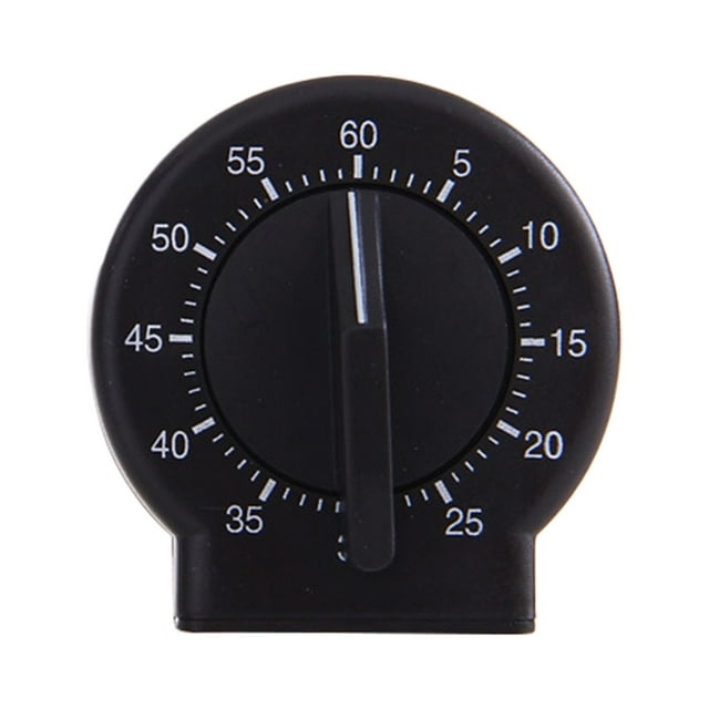 Small Circular Wind - Up Timer, Plastic Material, No Batteries, Loud Sound High Accuracy, for Home/Office/Kitchen, Time Reminder for Students
