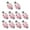 Pink, variant on Xinwanna 10Pcs Women Hair Clips Anti-slip Teeth Ladybug Decor Hairpins Bangs Buns Braids Multi-Purpose Styling Hair Pins (Red)