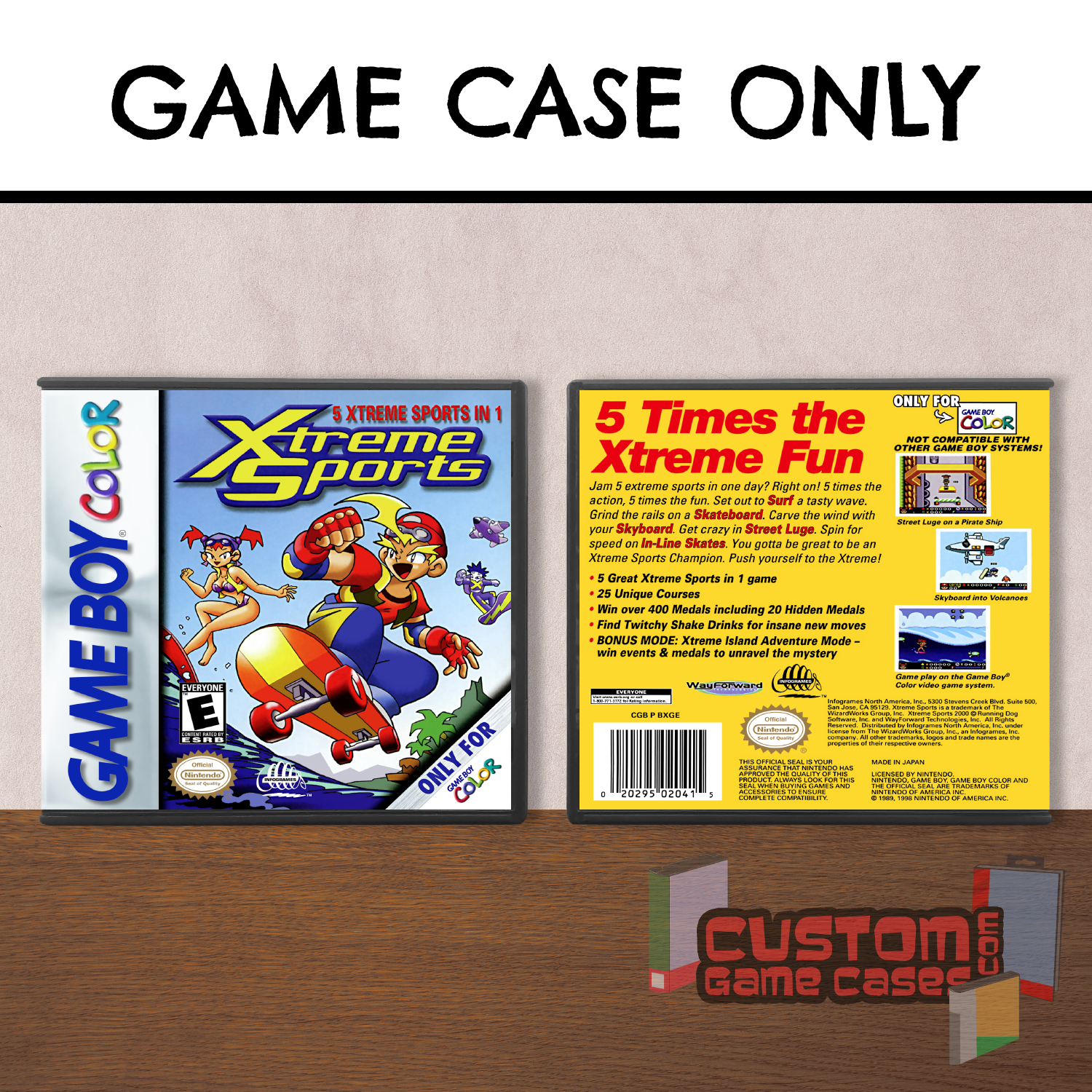 Xtreme Sports (GBC) Game Boy Color Game Case Only No Game