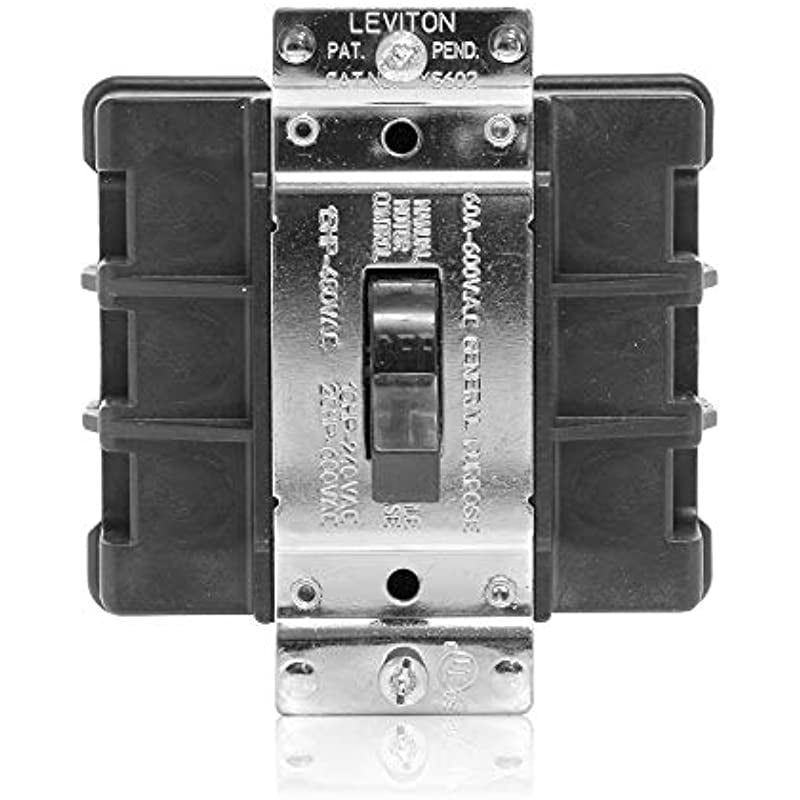 Santel MS602BW 60Amp, 600Volt, Toggle DoublePole AC Motor Starting